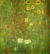tradgard med solrosor Gustav Klimt